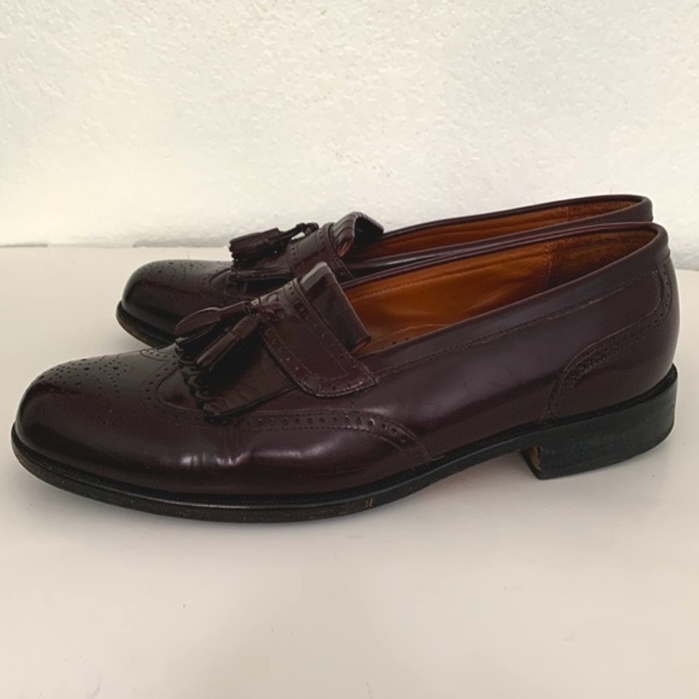 BOSTONIAN LEATHER CLASSICS AMAZONAS LOAFERS TASSEL 10.5